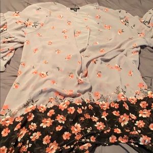 Floral Bell Sleeve Kimono